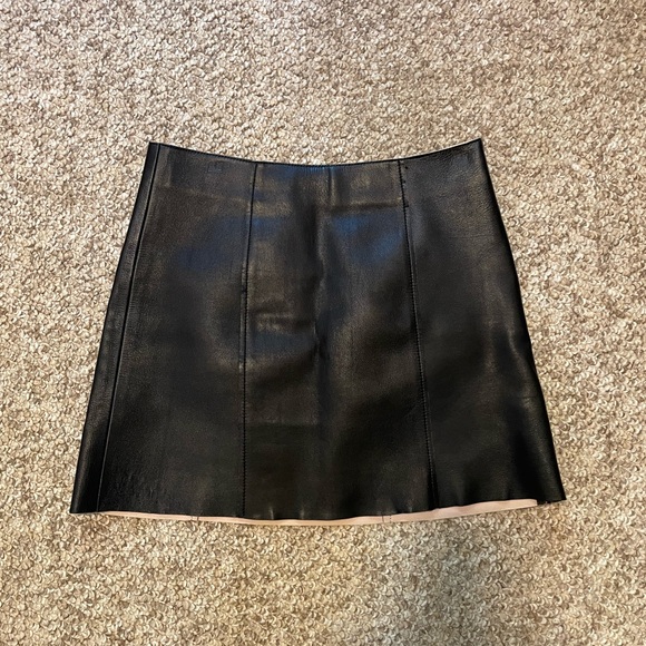 Alexander Wang leather mini skirt size 2 - Picture 2 of 4